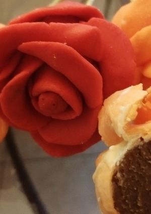 A picture of Chocolate choco pops Flowers.