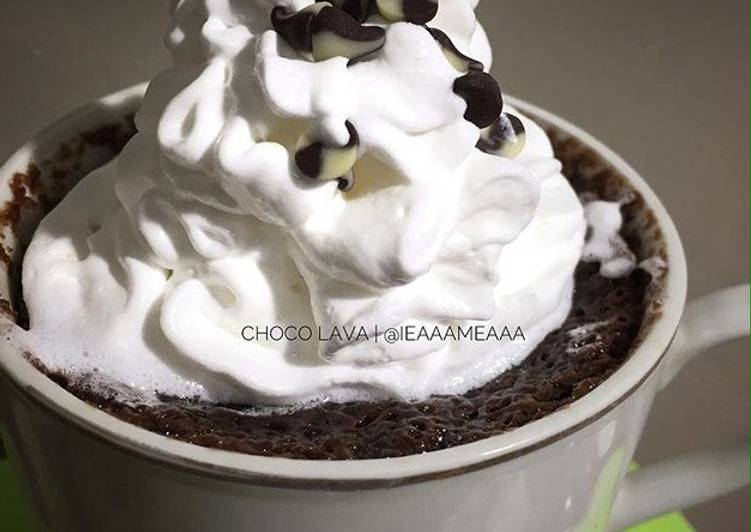 Choco lava atau molten cake eggless