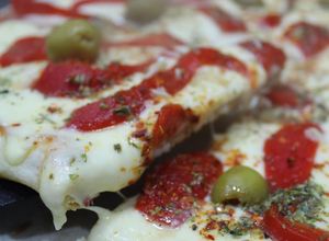Una foto de Pizza casera