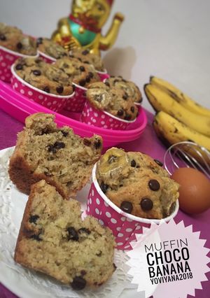 Foto resep Choco banana muffin no mixer