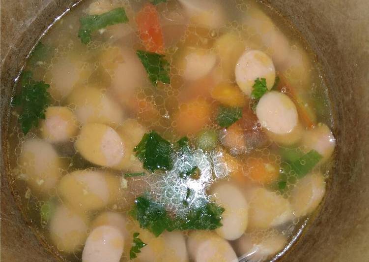 Resep SOP sosis oleh kiki Cookpad