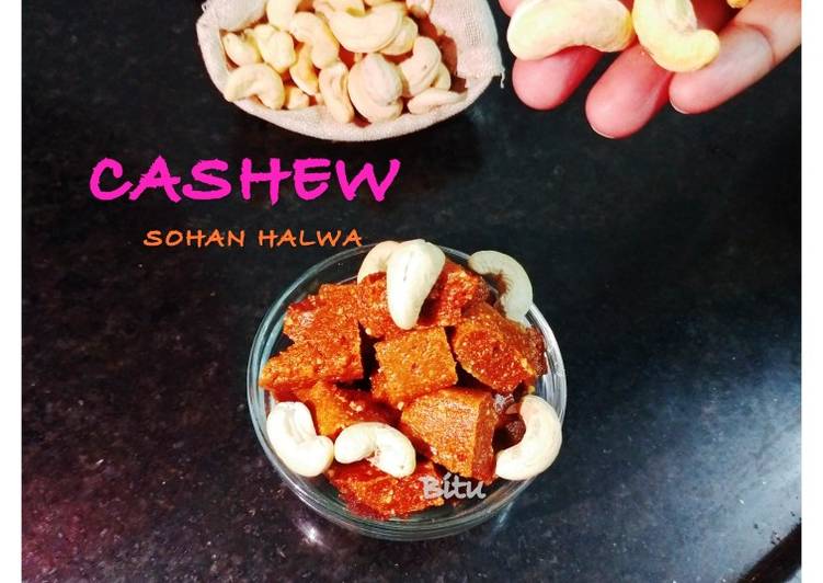 Recipe: Yummy Cashew Sohan Halwa