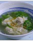 Tofu Skin Wonton Soup