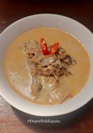 Foto resep 1155. Pecel Santan Jantung Pisang