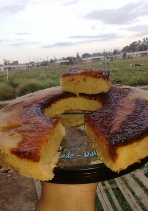 Una foto de Budín de pan rallado