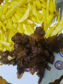 A picture of Mbuzi dry fry...