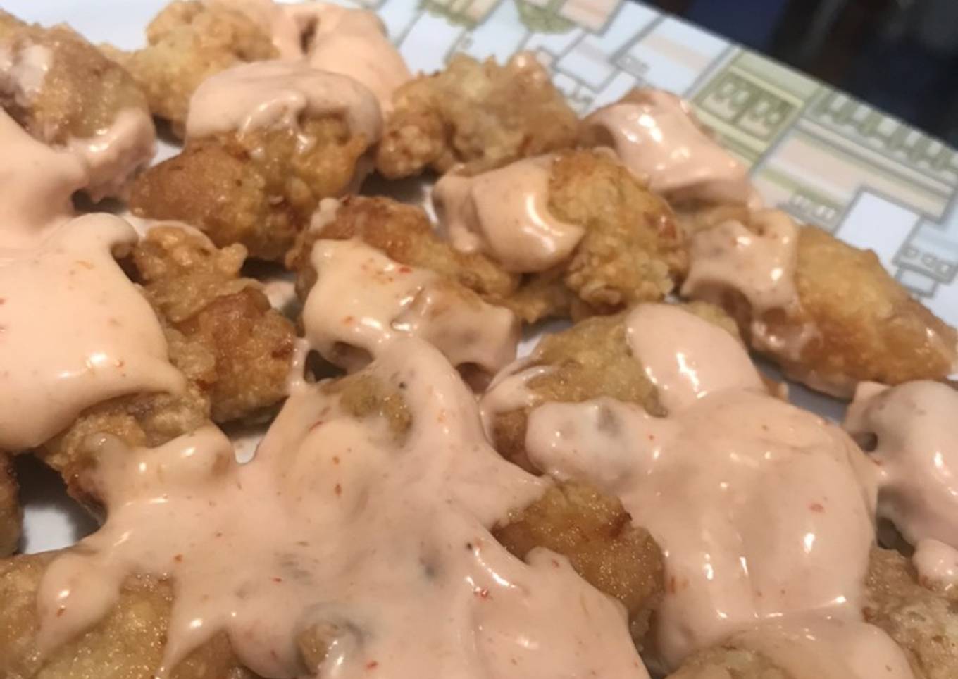 Ayam goreng dengan mayonaise