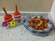 Una foto de callos en olla express