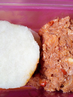 A picture of Yam egg sauce.