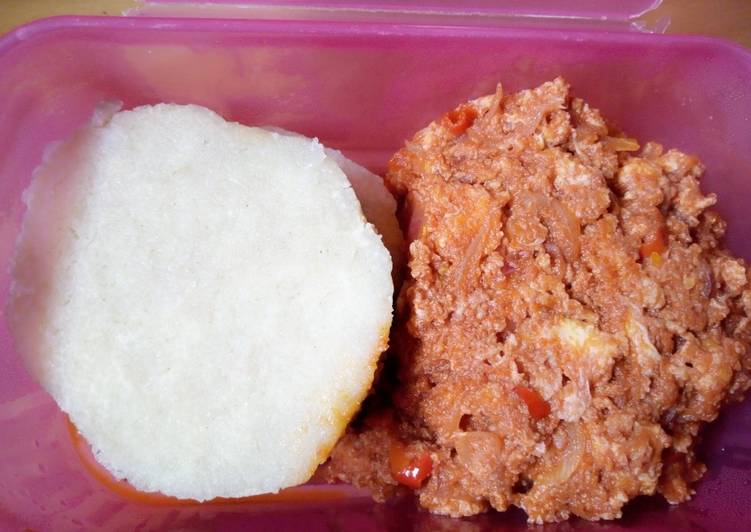 Simple Way to Prepare Quick Yam egg sauce