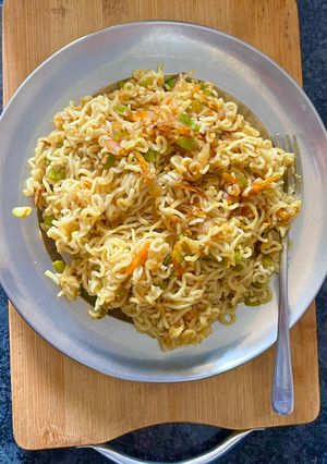 A picture of Vegetable Maggi 🍜🍜.