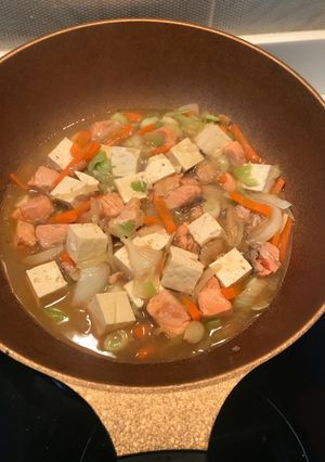 รูปของ Salmon เต้าหู้ผัดแบบญี่ปุ่น