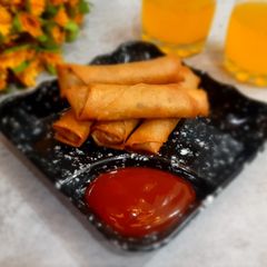 Spring roll (by whole wheat sheets) A picture of Spring roll (by whole wheat sheets).