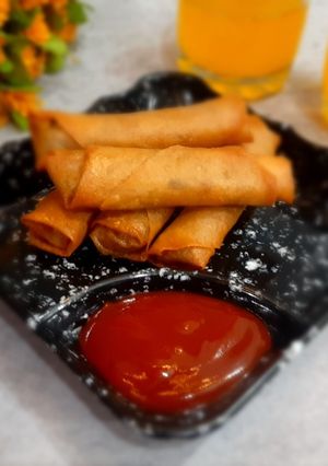 A picture of Spring roll (by whole wheat sheets).