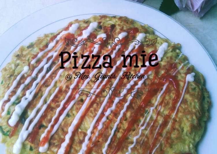 Cara termudah untuk Membuat Di RumahPizza mie ekonomis
