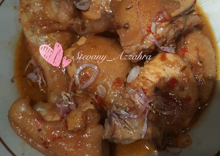 Langkah Mudah untuk Membuat Semur ayam pedas yang Enak