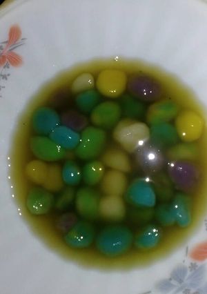 Foto resep Onde warna air gula khas cina