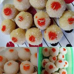 A picture of Coconut Laddos.