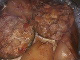 Zapallito rellenos con salsa y papa