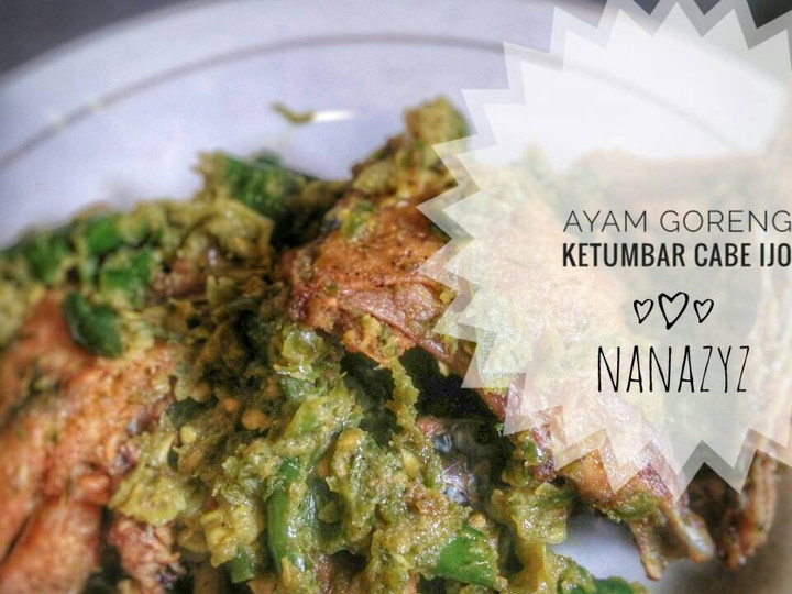 Resep Ayam goreng ketumbar cabe ijo, Enak