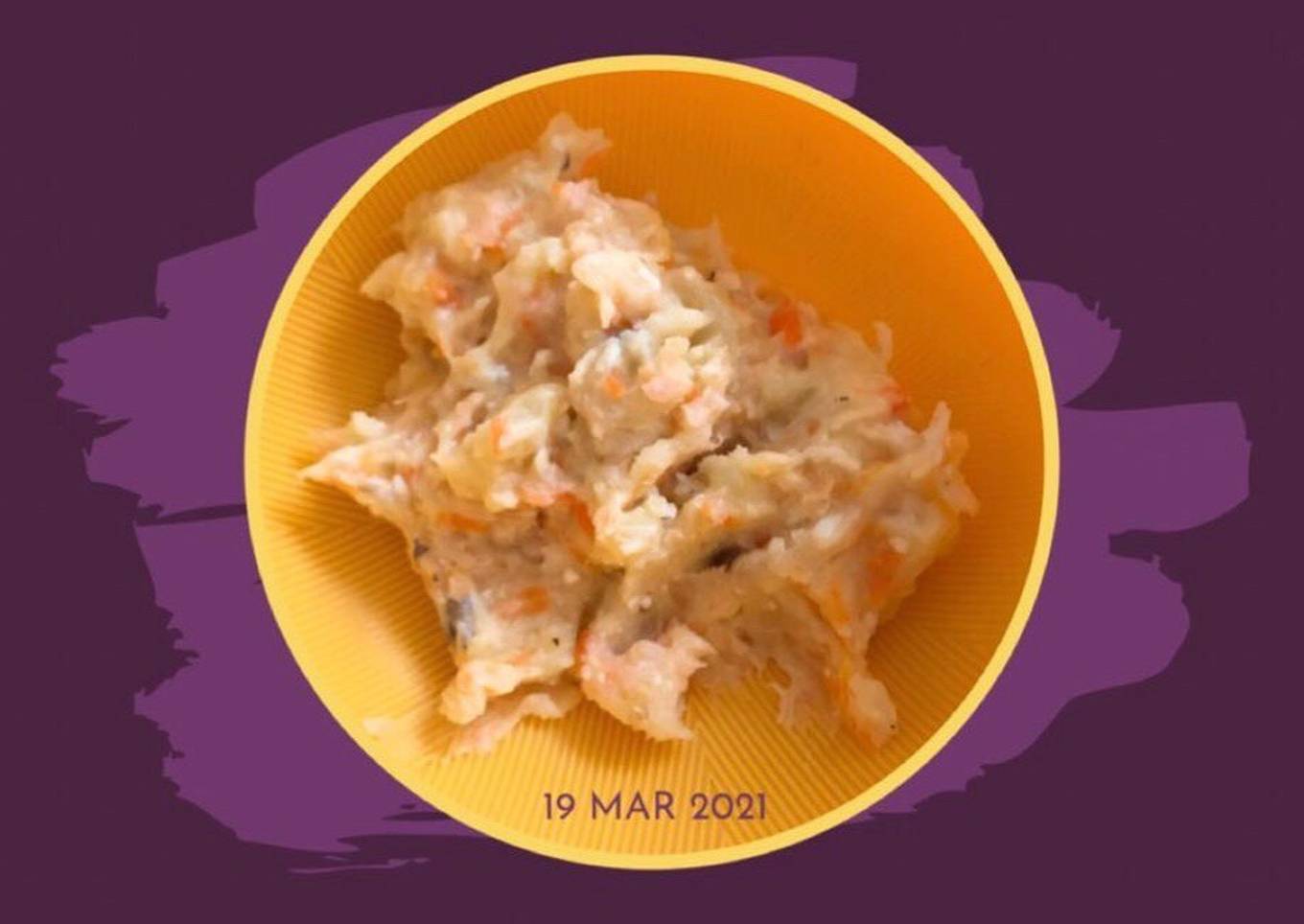 MPASI 7m+ || Kentang Salmon Keju