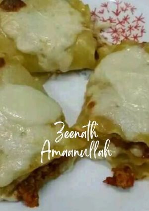A picture of Lasagna Roll Ups.