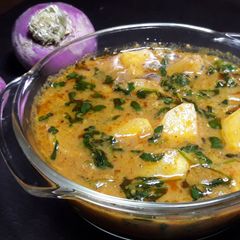 Shalgam methi ki sabzi A picture of Shalgam methi ki sabzi.