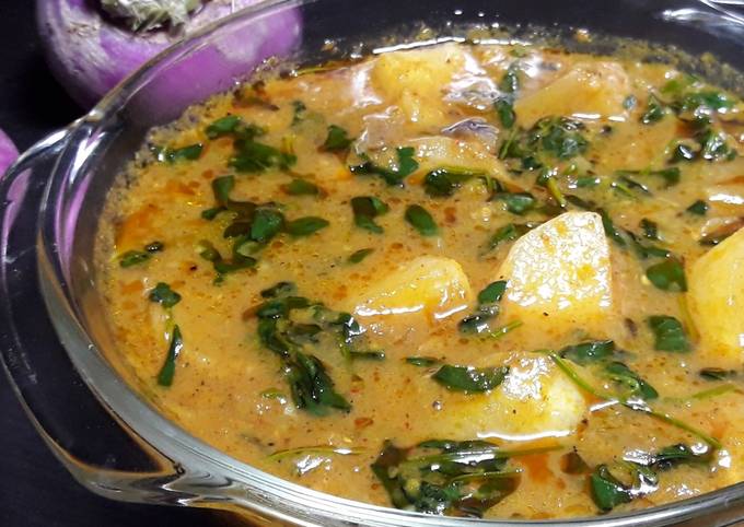How to Make Homemade Shalgam methi ki sabzi