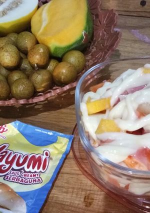 Foto resep Salad buah manis tanpa keju