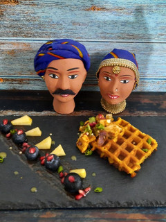 A picture of Savoury waffle.