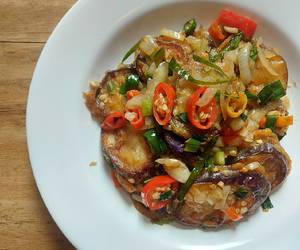 Ini Caranya Terong goreng tepung pedas asin  terong raos Enak Sempurna