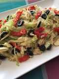 Ensalada de col con azúcar moreno