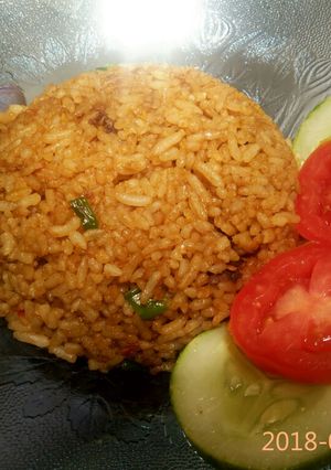 Foto resep Nasi goreng kembang bawang