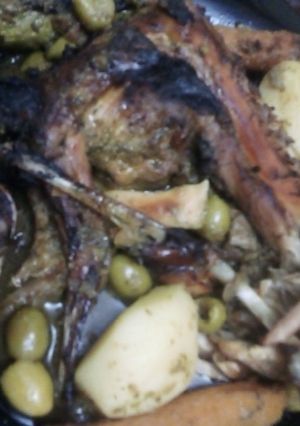 صورة لوصفة ارنب في الفرن مع خضار