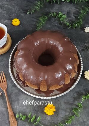 عکسی از دستور کیک قهوه با سس قهوه