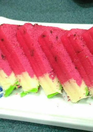Foto resep Bolu kukus semangka