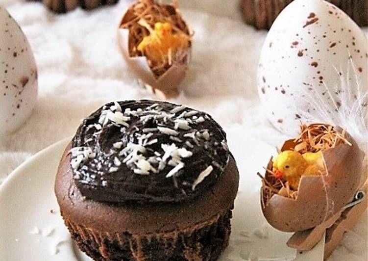 Les Meilleures Recettes de Muffins au chocolat et leur ganache  sans gluten, sans lait, sans œufs