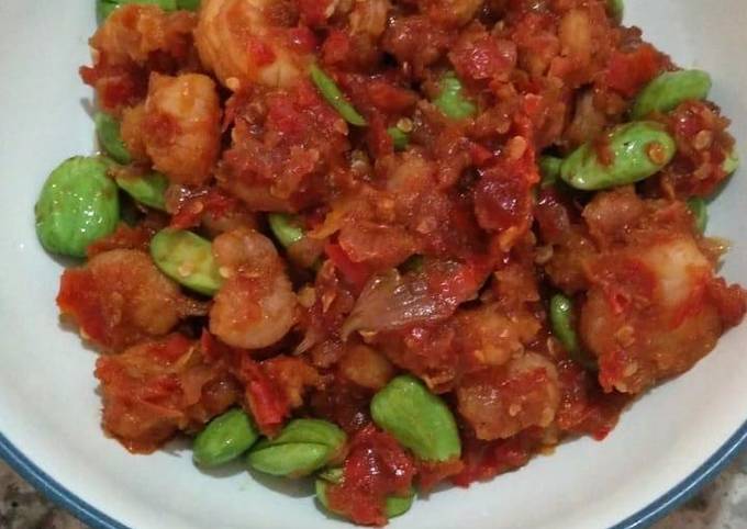 Standar Bagaimana cara bikin Sambal goreng udang petai untuk Lebaran dijamin sedap