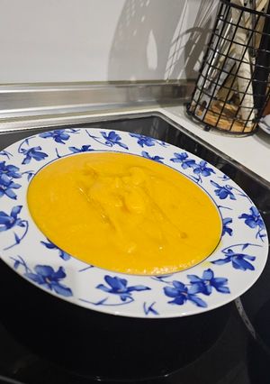 Una foto de Puré de calabaza y verduritas