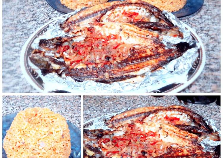 سمك سنجاري مع أرز بالصلصه 👍😋🥰