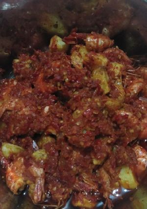 Foto resep Udang Balado Kentang