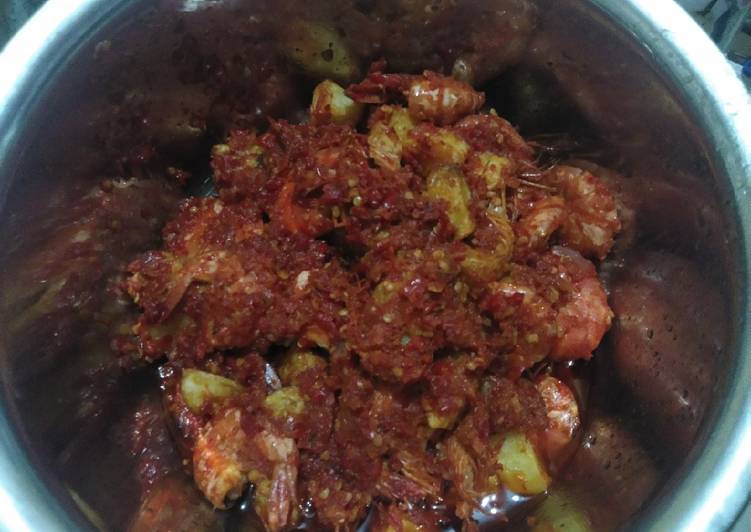 Resep Udang Balado Kentang Anti Gagal