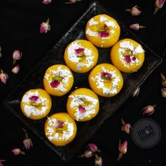 A picture of Kesar Dudh Peda.