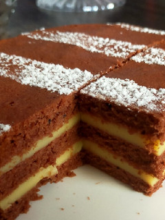 Foto resep Bolkus coklat lapis vla aka African gateau