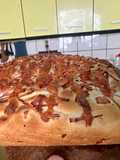 Focaccia de jamón y queso