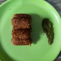 A picture of Sabudana tikki.