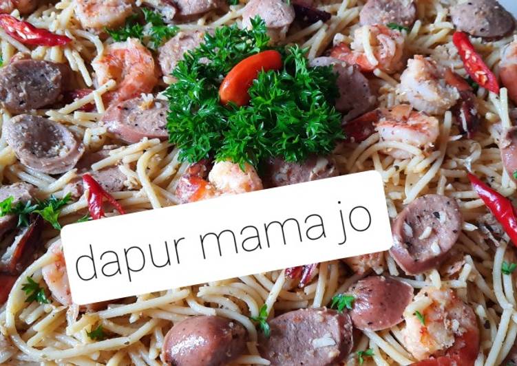 Resep Spaghetti Aglio e Olio..Delizioso 😋😋, Bisa Manjain Lidah