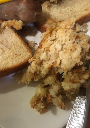 A picture of Turkey dressing.