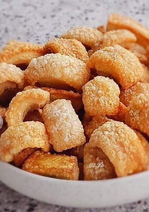 Hình của món Da HEO chiên phồng - giòn.
