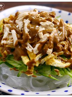 麻醬雞絲寬粉 的食譜成品照片
